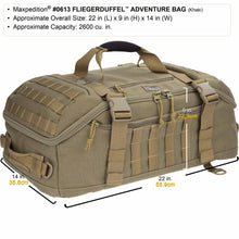 Load image into Gallery viewer, Fliegerduffel Adventure Bag