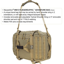 Load image into Gallery viewer, Fliegerduffel Adventure Bag
