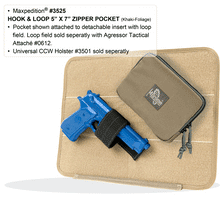 Load image into Gallery viewer, Hook &amp; Loop 5&quot; x 7&quot; Zipper Pocket
